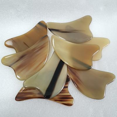 Натуральный бычий рог, доска Гуа Ша, скребок для гуаши, массажер для лица, подтяжка лица, скребок