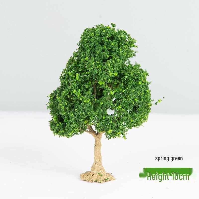 DIY Handmade Architectural Sand Table Model: Garden Scene with Micro Landscape Miniature Trees