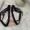 Ruffle Lace Flower Transparent Briefs Thong Mesh Floral Bowknot Panties Comfortable   Lady