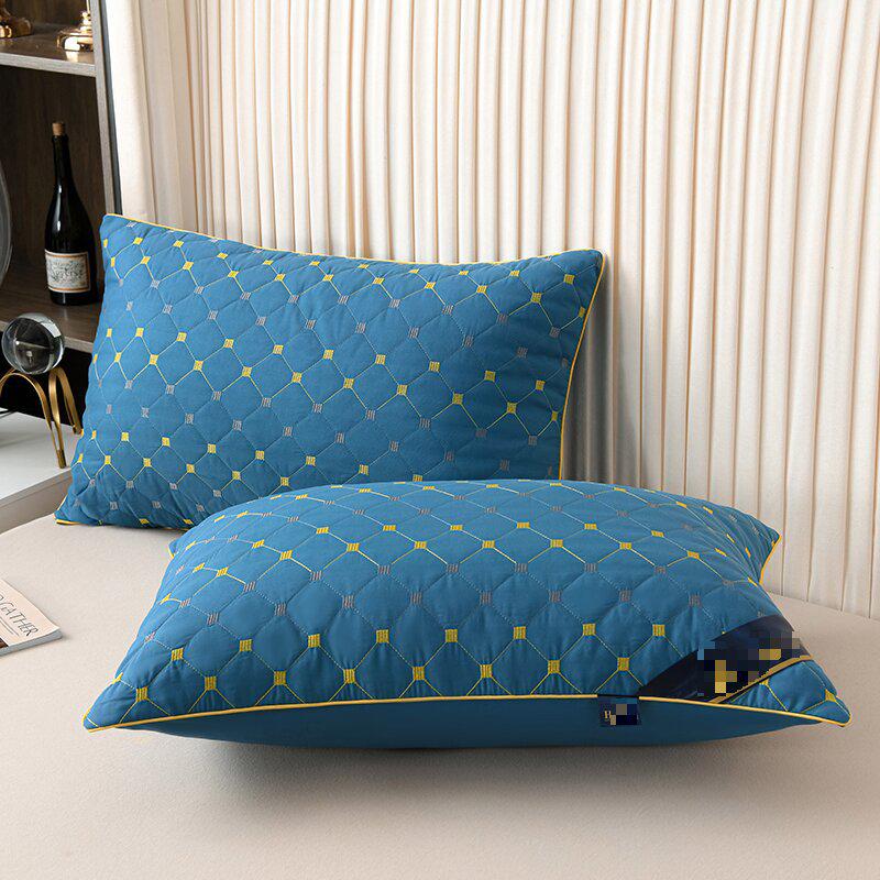 High-Elastic Hotel Pillow with Cervical Support and Down-Like Fiber Filling