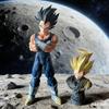 27 см/10,63 дюйма Аниме Dragon Ball Фигурка Маджин Веджета Сменная Голова Супер Сайян Фигурки Действия Коллекционная Модель Игрушки Z Круглый Сенсорный Сжимаемый Прыгучий
