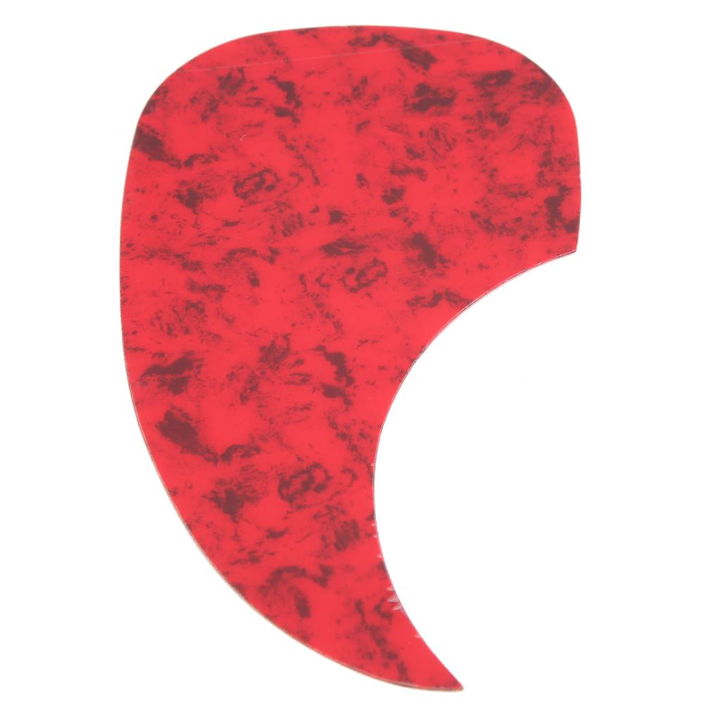 2Pcs Acoustic Guitar Pickguard Folk AntiScratch Guard Plate Replacement for 3841in Celluloid(Red Tortoise Color Water