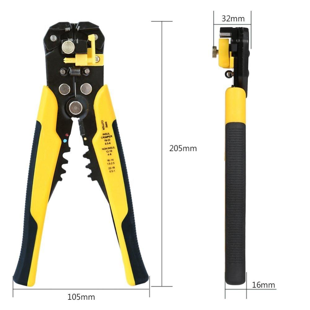 Wire Stripper Self-adjusting Cable Cutter Crimper Automatic Wire Stripping Tool