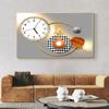 Abstract Geometric Clock Elk Canvas Painting Minimalist Posters and Prints Wall Art Pictures Living Room Home Decor No Frame