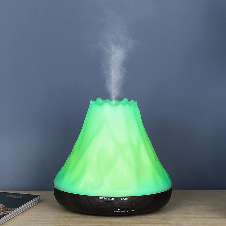 Креативный USB-увлажнитель воздуха с функцией ароматерапии и эффектом дыма и древесной фактуры с возможностью нанесения индивидуального логотипа