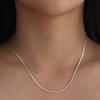 Another Layer Flat Chain Necklace (silver925)(2color)