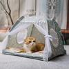 Cat Tent Bed Cushion Kennel Tepee Closed Cozy Cat House Pet Small Dog House Bed Pet Accessories Products