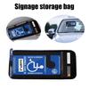 Handicap Placard Holder Disabled Parking Permit Sign Protector Universal Easy To Install Car