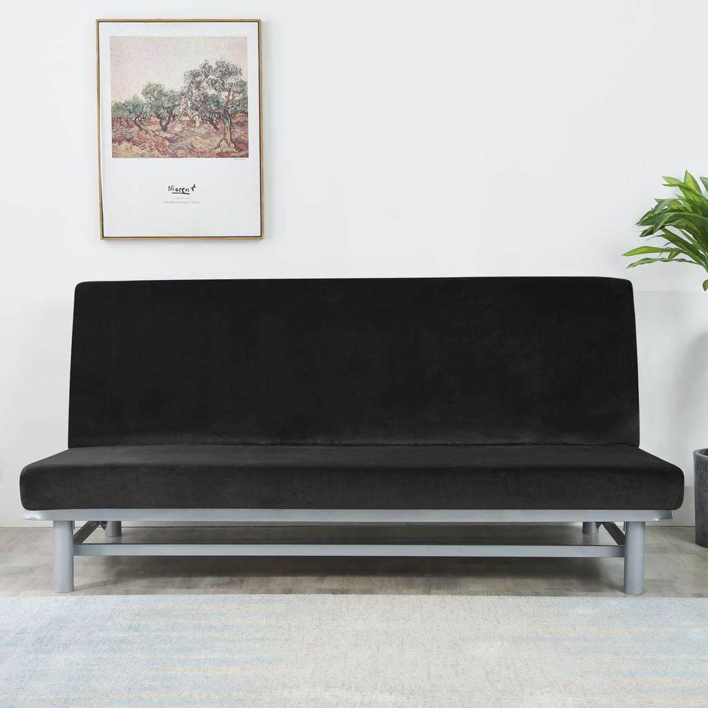 Sofa Bed Cover 190-210Cm Black Velour