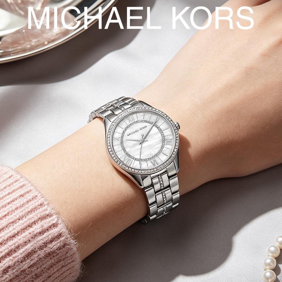 MICHAEL KORS Lauryn Crystal Women's Quartz Watch White Dial MK4484