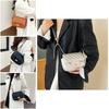 Simple And Stylish Women's Messenger Bag With Grid Pattern And Chain Strap