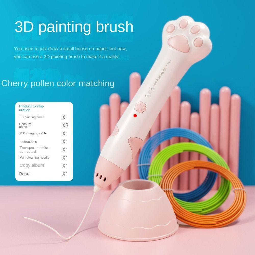 Low Temperature 3D Printing Pen Rechargeable 3D Art Painting Pen New 3D Graffiti Pen  Education Toy