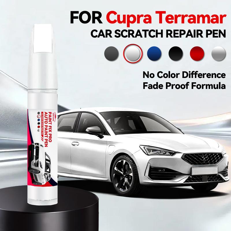 Для CUPRA Terramar Ремонтная ручка для краски автомобиля Аксессуары для ремонта царапин на краске Космический синий Черный Ледниковый белый Тиманфайский серый Красный