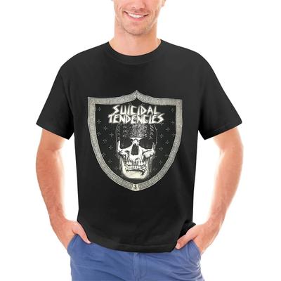 SUICIDAL TENDENCIES официальная футболка CYCO CLAN СВЕТЯЩАЯСЯ В ТЕМНОТЕ Dogtown Панк Мужская Уникальная Хлопковая с Коротким Рукавом с Круглым Вырезом