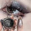 Glitter Punk Smoky Black Eyeshadow Gel Makeup Palette Long-Lasting Pearly Glitter Shimmer Highlighting Highly Pigmented Eyeshadow