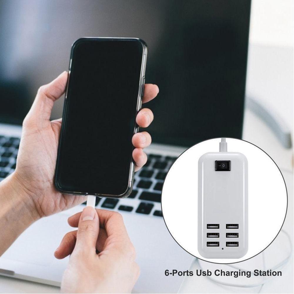 Портативный с адаптером питания 1,5 м кабель USB концентратор гнездо адаптер блок питания USB зарядное устройство для телефона