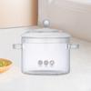 Clear Glass Pot with Handle And Lid for Versatile Cooking