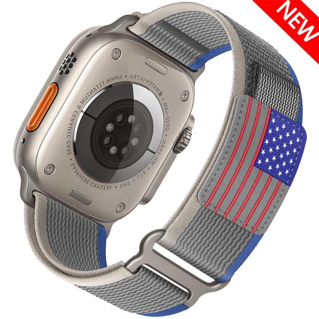 Ремешок Trail loop для Apple Watch Bands 49мм 44мм 40мм 41мм 45мм 42мм 46мм correa bracelet iWatch series 7 se 8 9 10 11 Ultra2 3
