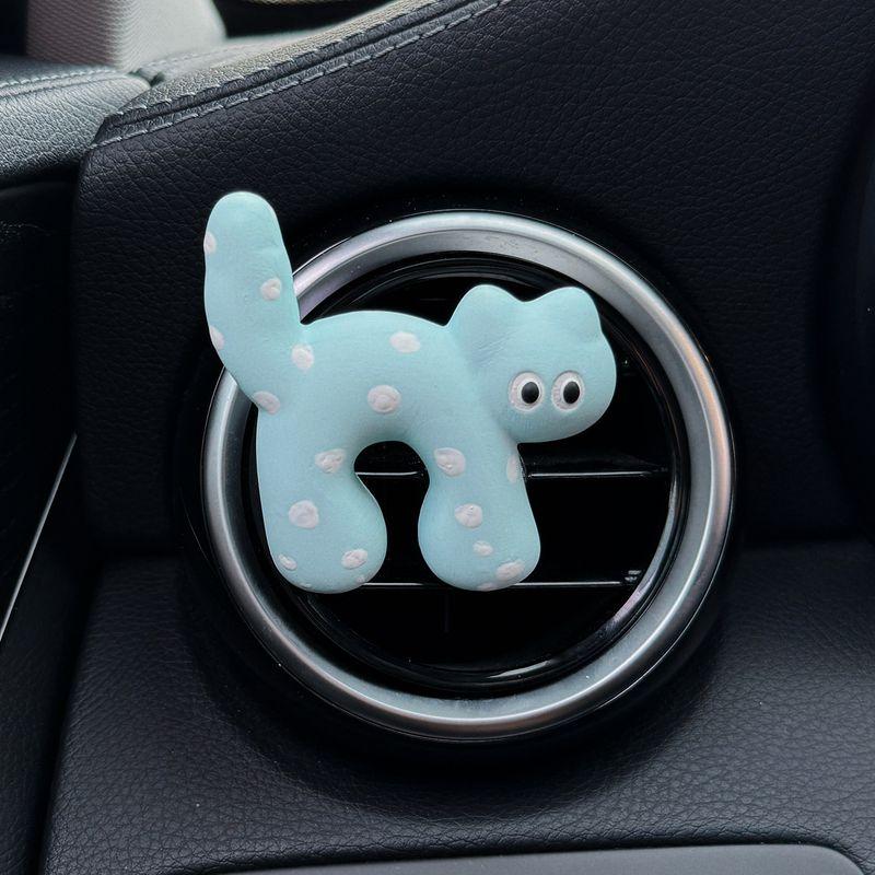 Auto Perfume Aromatherapy Cute Cat Dog Car Vent Decorative Fragrance Fragrant Stone Car Light Perfume Gift