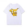 Miniso 2025 Новая модная футболка с коротким рукавом унисекс с принтом Pokémon Хлопок Удобная Свободная Повседневная Хит продаж Топ