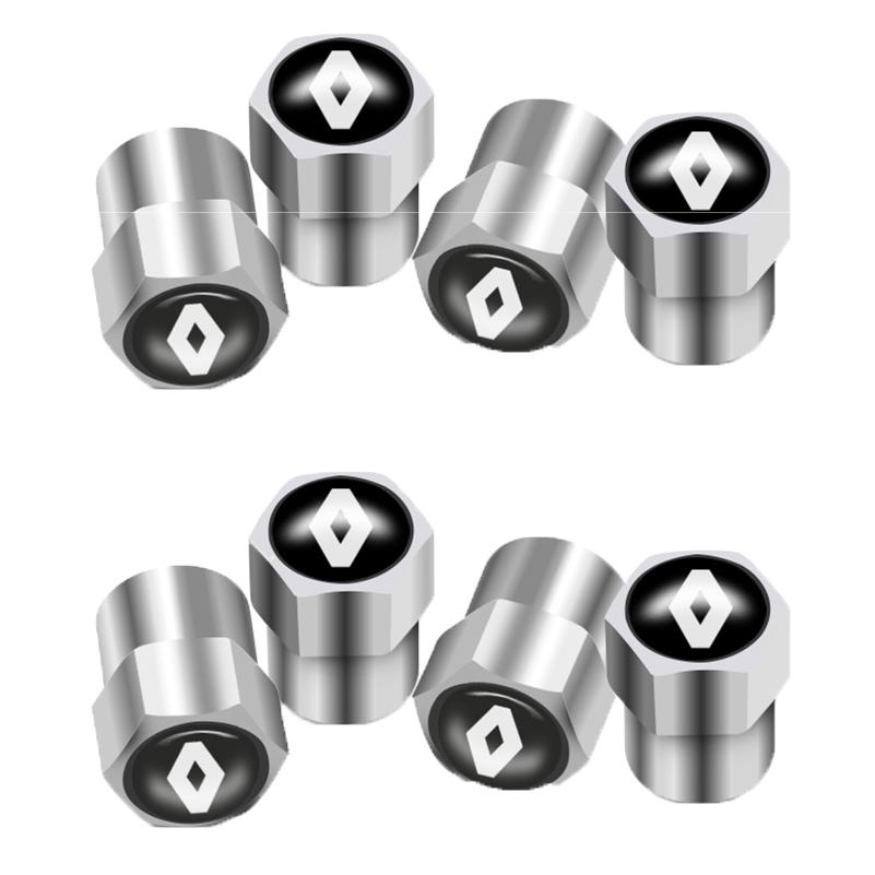 2026 Hot For Renault Hub Caps For Renault Megane 2 3 4 Twingo Clio Talisman Captur Traf 4Pcs/8Pcs Alloy Car Tire Valve Stem Air 
