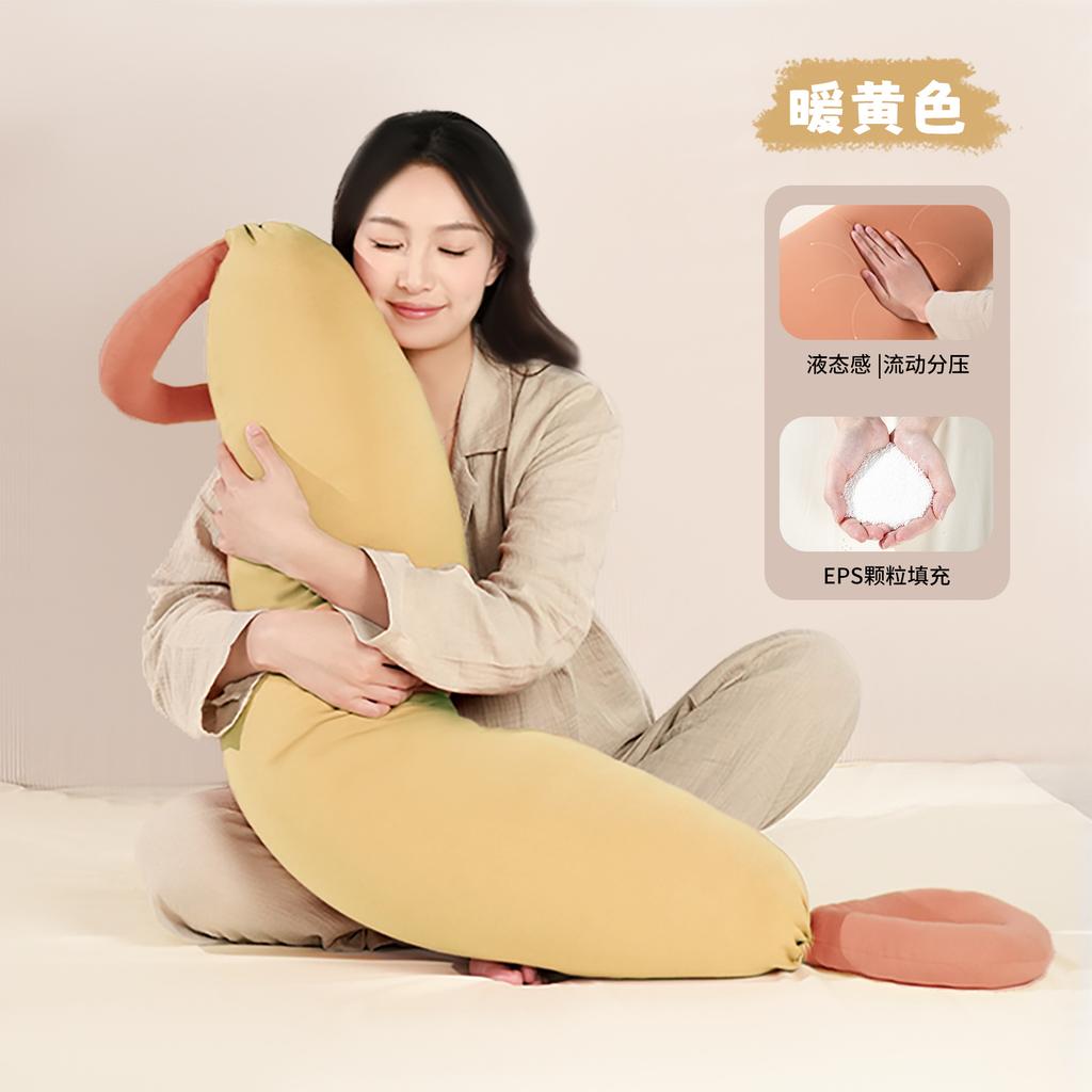 Pregnancy pillow for waist support, side sleeping pillow, belly support, long pillow for side lying, leg separator, pregnancy side sleeper pillow,
