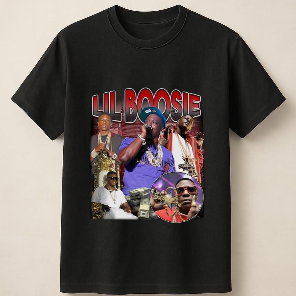 Lil Boosie 2000s Rap Collage with Iconic Streetwear Look Unisex T Shirt Unisex T-Shirt