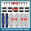 Совместимо для ECOVACS DEBOT N30 OMNI / N30 PRO OMNI Запасные части Аксессуары Основная боковая щетка HEPA-фильтр Моющая насадка Мешок для пыли