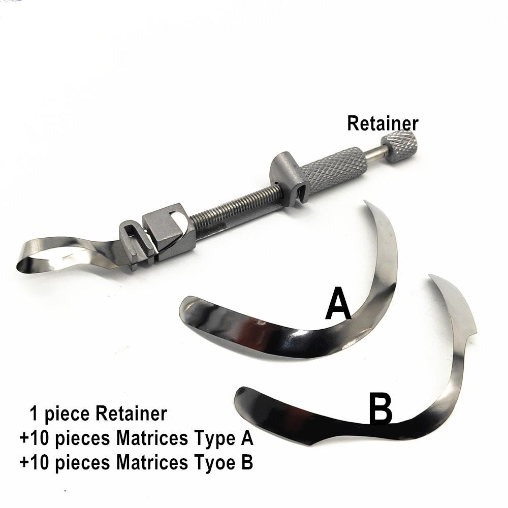Стоматологическая матрица Тоффлемайра для глубокого поднятия края Матрицы большой кривизны Фиксатор стоматологического материала Секционная контурная матрица