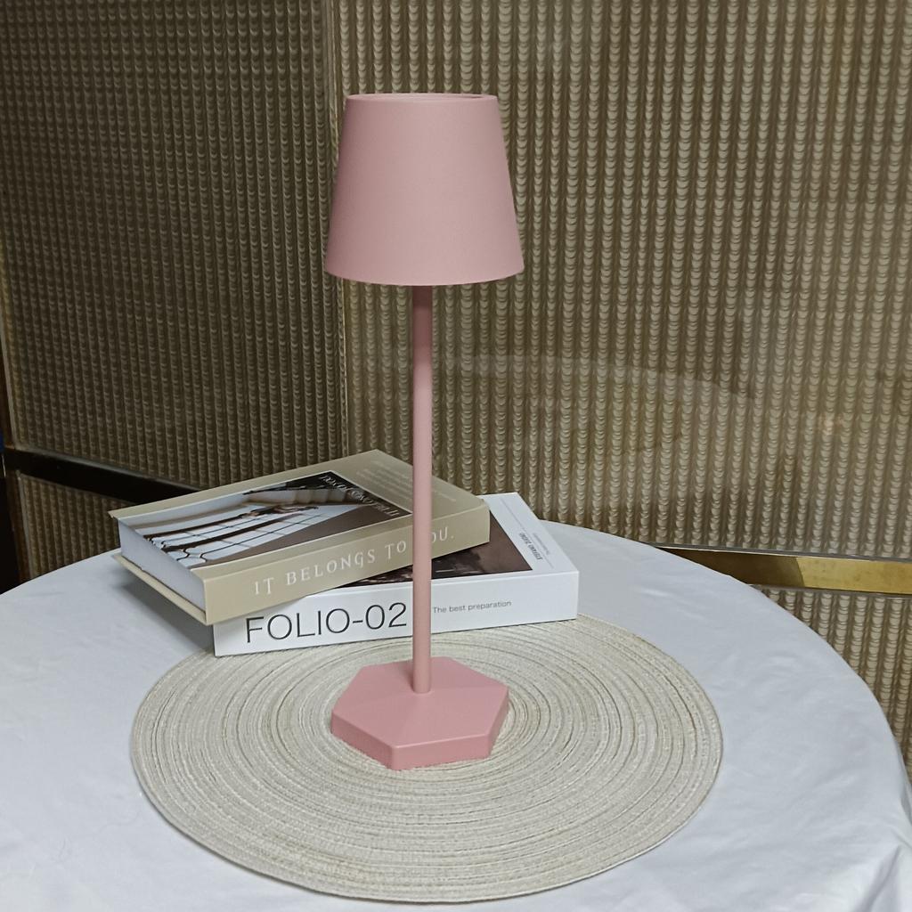 3 цвета Настольная лампа LED Сенсорное управление Настольный ночник Перезаряжаемая Беспроводная Лампа для чтения Для Декора Комнаты Отеля Бара Ресторана