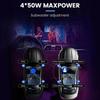 Amplificateur DSP de voiture pour caisson de basses Radio stéréo 4*50W TDA7851 avec entrée de Fiber optique Plug and Play modification Audio hôte 12V