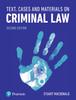 The Text, Cases and Materials On Criminal Law Book