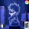 3D лампа аниме My Hero Academia Dabi Led Light для декора спальни крутой подарок манги для него Rgb красочный ночник