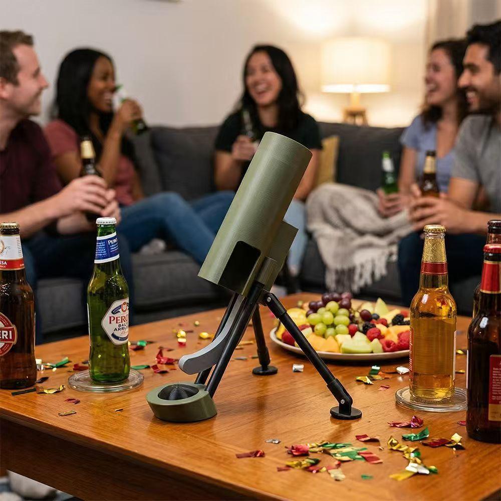 Mortar Shaped Automatic Beer Bottle Opener Creative Novelty Soda Cap Remover Festival Gift