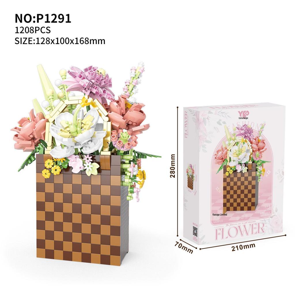 Суккулентный букет из цветов, конструктор - Праздничные подарки и игрушки