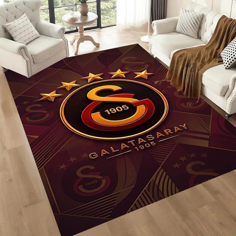 Galatasaray 37 Floor Rug Office Rug Perfect for Study room Dining Room Foyer Kitchen Anti-slip Rug Decorate Offices