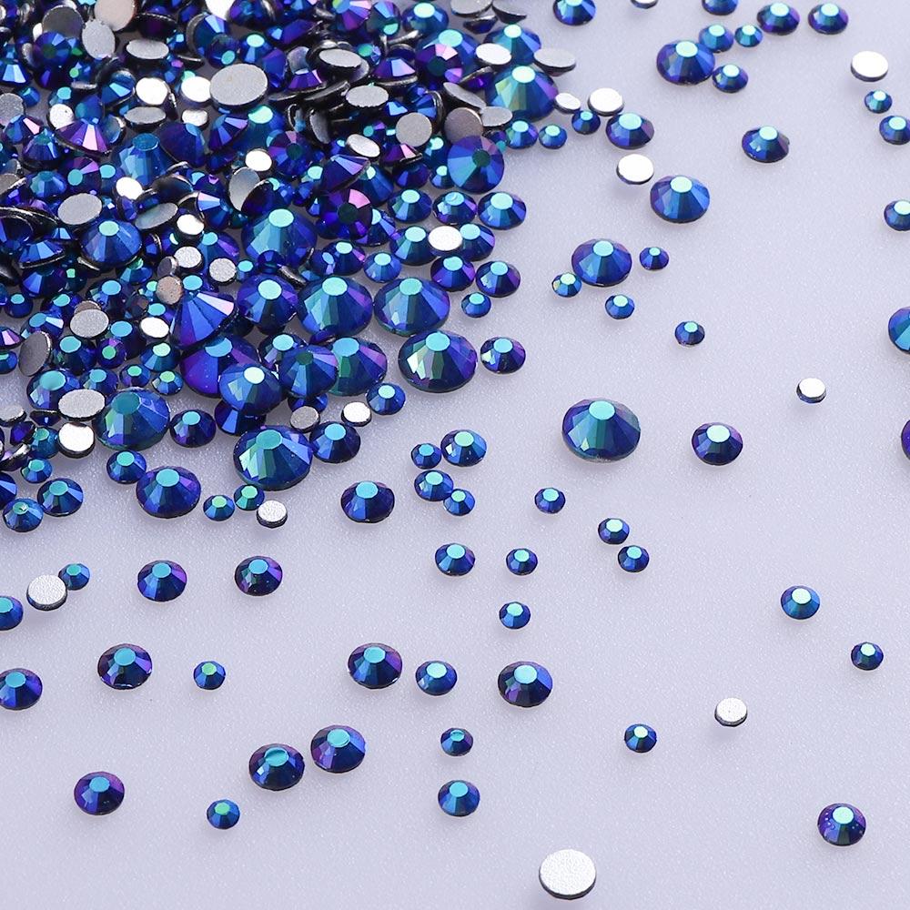 High Quality Rhinestone Non Hotfix Bulk Transparent Crystal AB Glass Rhinestones Mixed Sizes