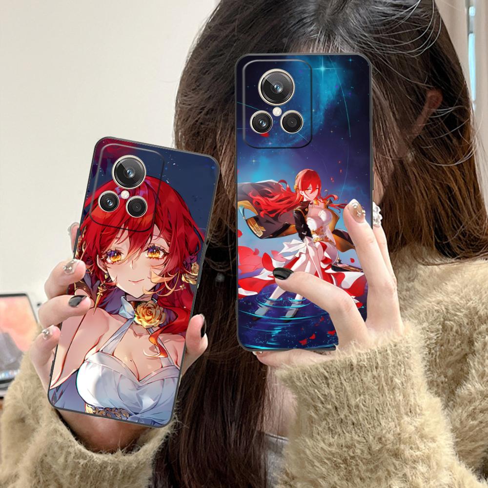 HSR Himeko Матовый ТПУ Чехол для Мобильного Телефона для Realme GT 8 Neo Pro C75 73 71 C67 65 C55 53 C35 31 C20 15 Цветная Крышка