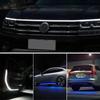 1 шт. Динамическая светодиодная полоса для автомобильного капота, универсальная направляющая для капота двигателя, декоративная световая полоса, автомобильные фары, дневные ходовые огни