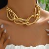 Exaggerated Hip-Hop Style Metal Necklace for Women