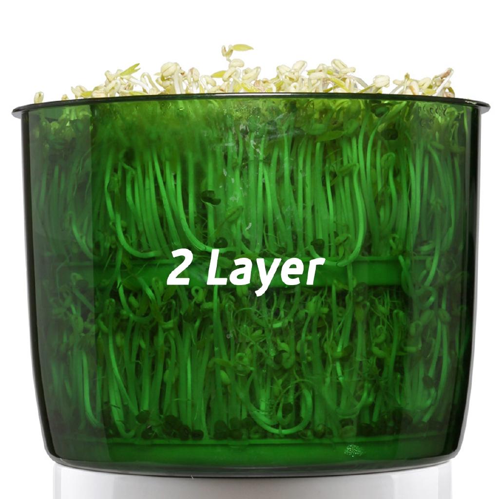 Three Layers Multifunctional Automatic Bean Sprout Machine Homemade Sprout Bud Machine Intelligent Microcomputer Control 8W