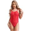 Women Stretchy Bodysuit High Cut Leotard Nightwear Backless Bodysuit Spaghetti Straps High Cut Leotard Monokini Swimwear