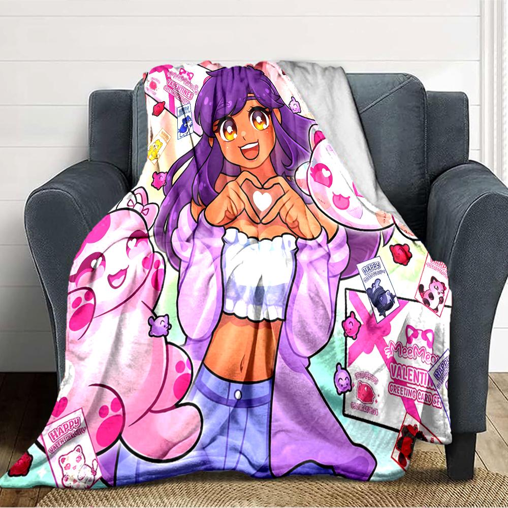 1pc Anime A-AphmauS (2) Blanket, Gift, for Men and Women, Soft Blanket, Good for Sofa Bed Couch Travel, Lightweight Flannel Blanket