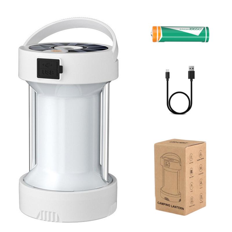 Outdoor Led Camping Light 4 Light Modes Multifunctional Type-c Solar Tent Light Emergency Light