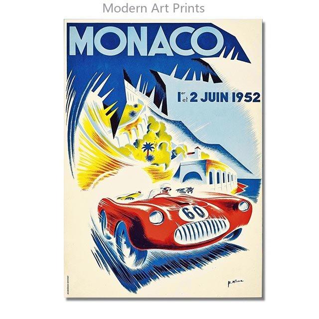 24 часа Ле-Мана Холст Постеры Принт Фотографии спортивных автомобилей Винтажные Картины для настенного искусства для декора дома, гостиной, бара Без рамы