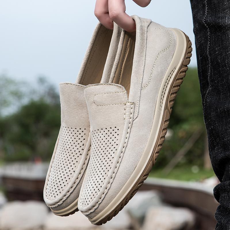 Golden Sapling Summer Loafers Genuine Leather Men's Casual Shoes Leisure Party Flats Classics Men Driving Shoe Platform Footwear