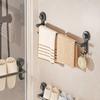 Punching-Free Suction Cup Towel Holder Wall-mounted Bathroom Towel Rod Shower Slipper Rack  Kitchen