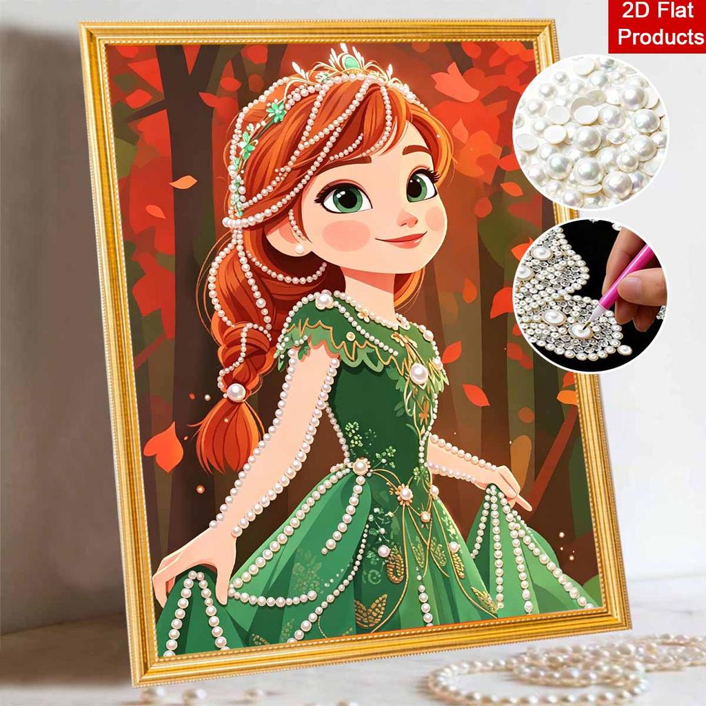Disney DIY Жемчужная живопись Замороженная Анна Домашнее украшение стен Жемчужные драгоценные камни Картины Поделки Домашнее украшение