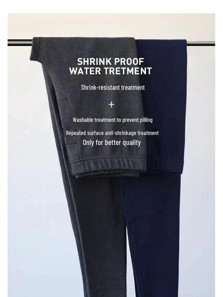 Мужские теплые брюки из немецкого бархата с высокой талией и самонагревающимся графеном для холодной погоды