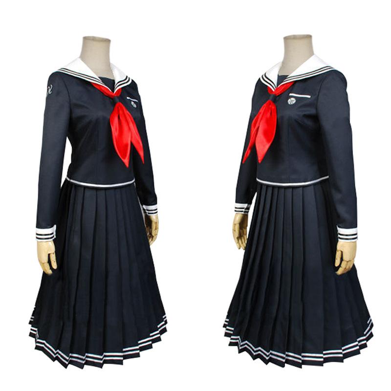 Аниме Косплей Костюм Danganronpa Dangan-Ronpa 2 Токо Фукава Косплей Костюм Школьная Форма Костюм